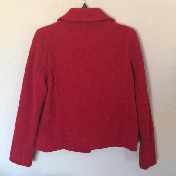 Gap Red Wool Blend Jacket M - Picture 2 of 4